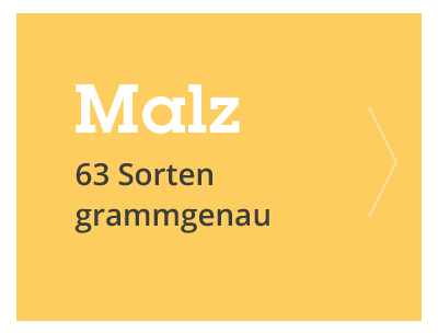 Zur Kategorie Malz - 63 Sorten grammgenau