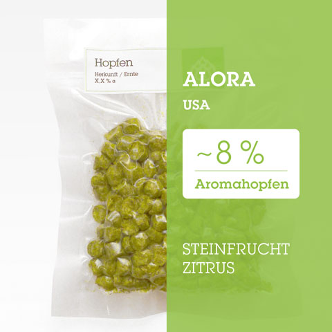 Alora USA Hopfen, für IPA und Lagerbiere