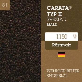 Carafa® Typ II Spezial Malz - entspelztes Farbmalz - 1150 EBC