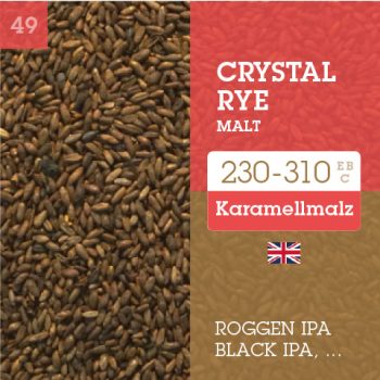Crystal Rye Malt 230-310 EBC Simpsons