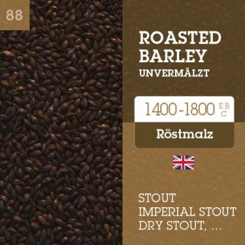 Roasted Barley - britische Röstgerste von Waminster 1400-1800 EBC