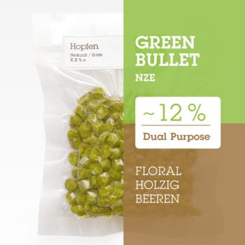 Green Bullet NZE Neuseeland Hopfenpellets Typ 90 Aromahopfen